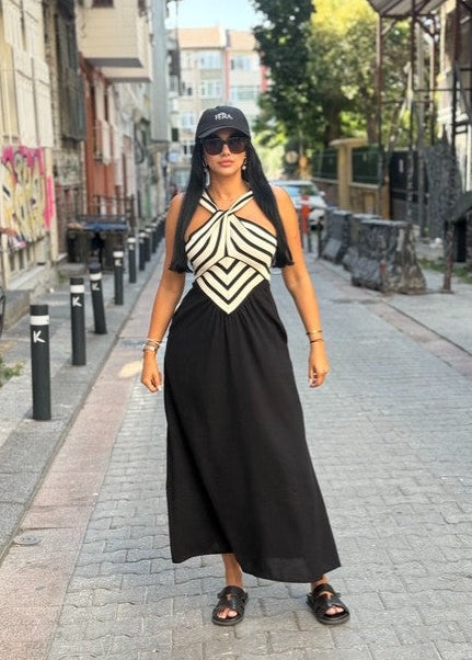 Black and White Dress