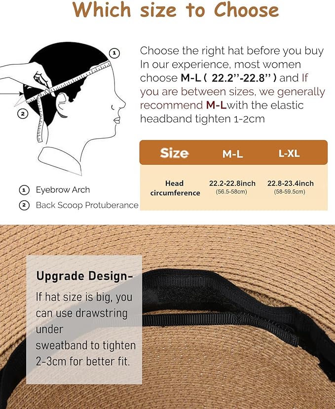 Women's Sun Hat Black