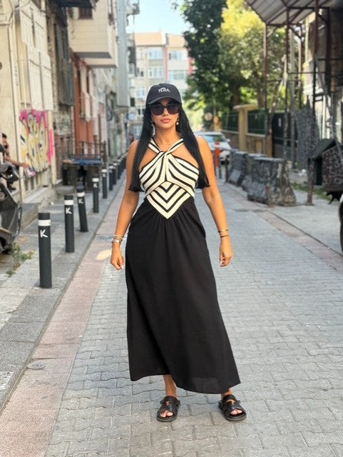 Black and White Dress