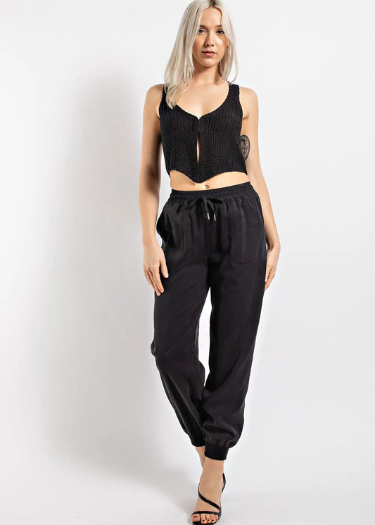 Elastic Waist Jogger Pant with Pockets