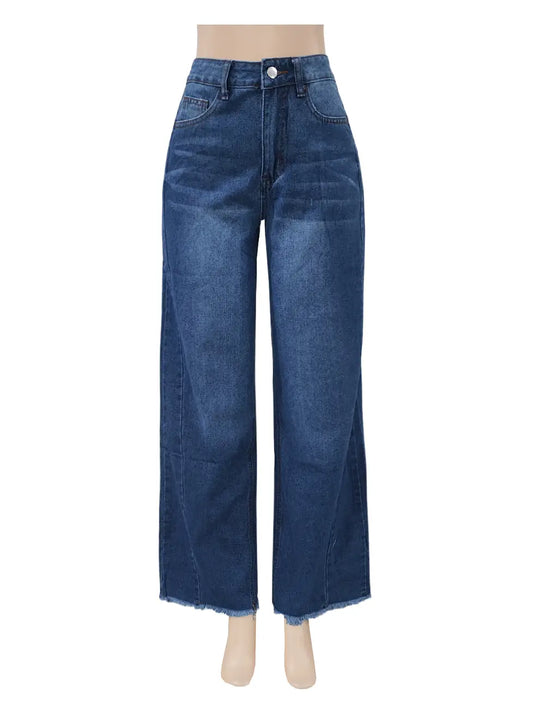 High Waist Jeans Wide Leg Denim Pants